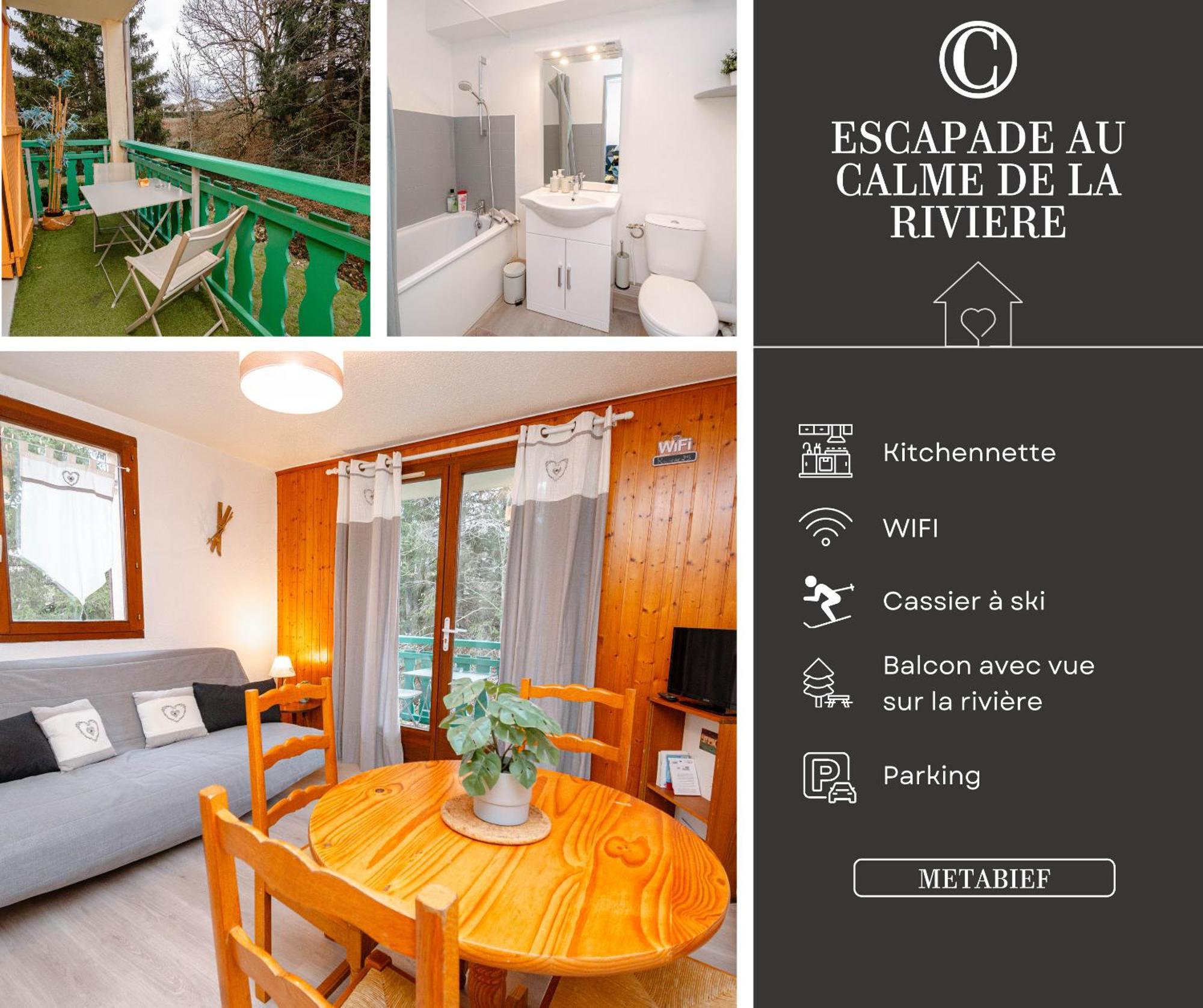 Appartamento Escapade Au Calme De La Rivière Métabief Esterno foto